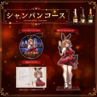 シャンパンコース：花奈生誕祭記念 新規描き下ろし「コースター型アクリルキーホルダー」＋ 「御礼のラブレター」＋「特大アクリルスタンド」セット