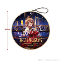 シャンパンコース：花奈生誕祭記念 新規描き下ろし「コースター型アクリルキーホルダー」＋ 「御礼のラブレター」＋「特大アクリルスタンド」セット