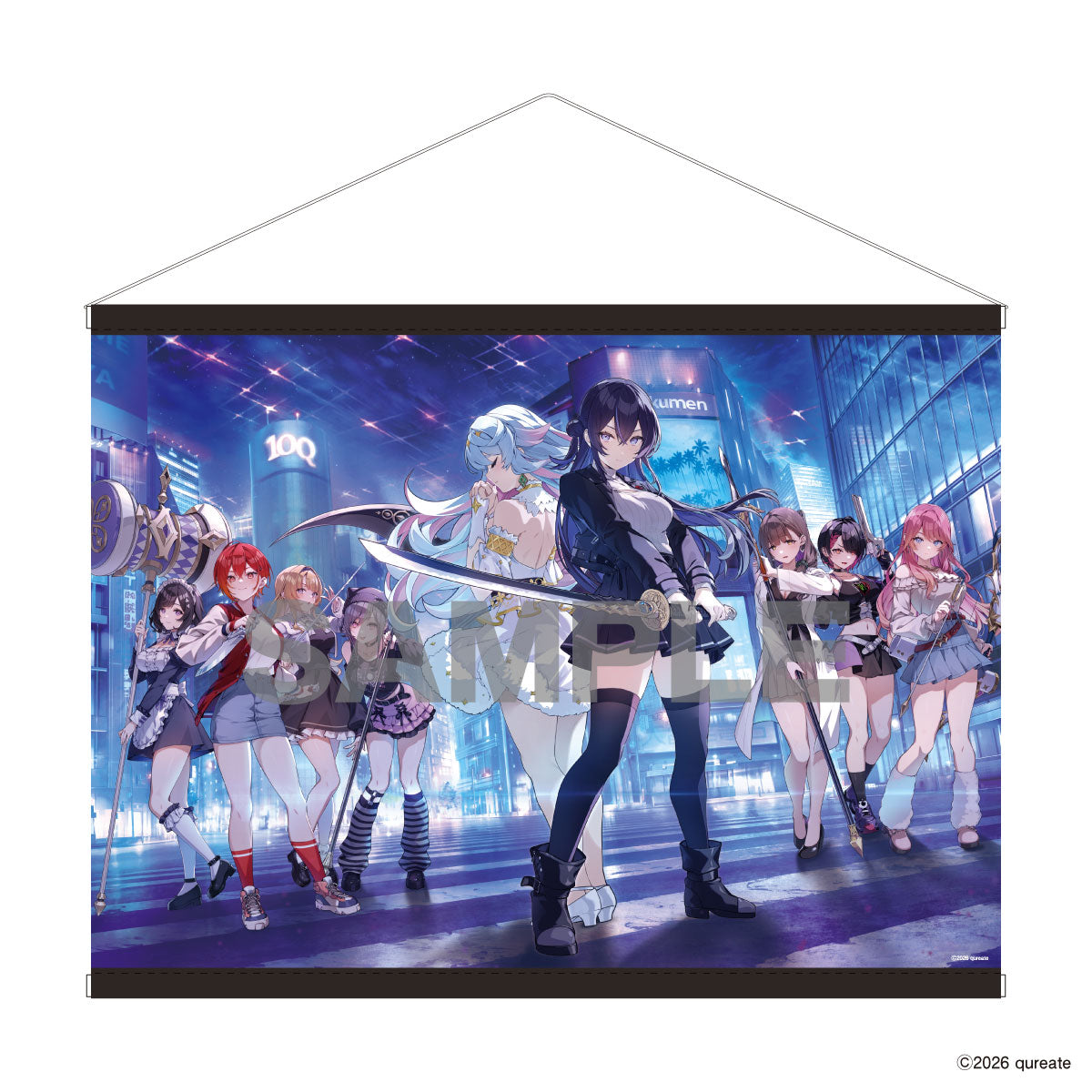 東京ワルキューレ B2タペストリー メインビジュアル